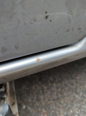 Do not leave sill rust spots like these - lower rust spot sill