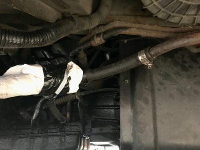 Leak with bandaid